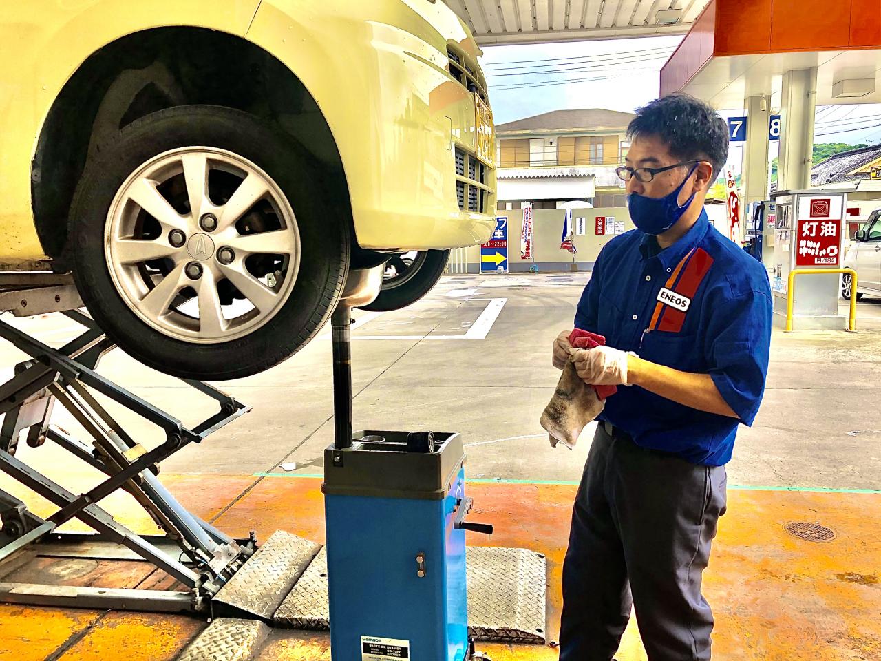 マスダ石油 鹿児島西原店 カーコンビニ倶楽部 鹿児島県鹿屋市 自動車修理 板金塗装
