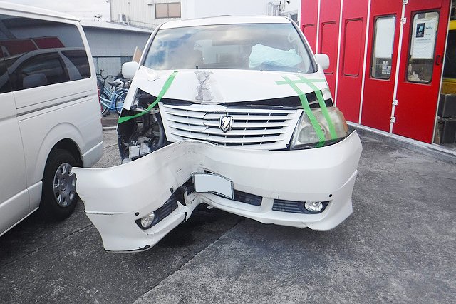 大阪 大阪狭山市 トヨタ アルファード キズへこみ直しカーコンビニ 